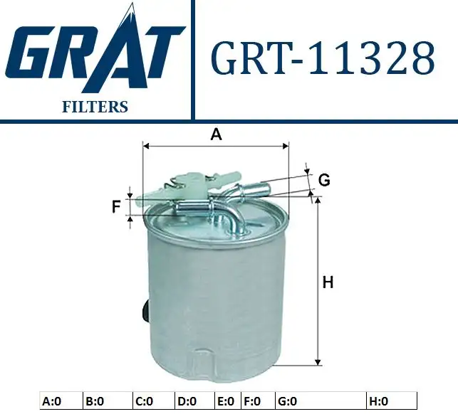 GRAT 11328 Yakıt Filtresi 16400JY00B resmi