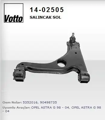 VOTTO 14-02505 Alt Salıncak (Sol) 5352016 resmi