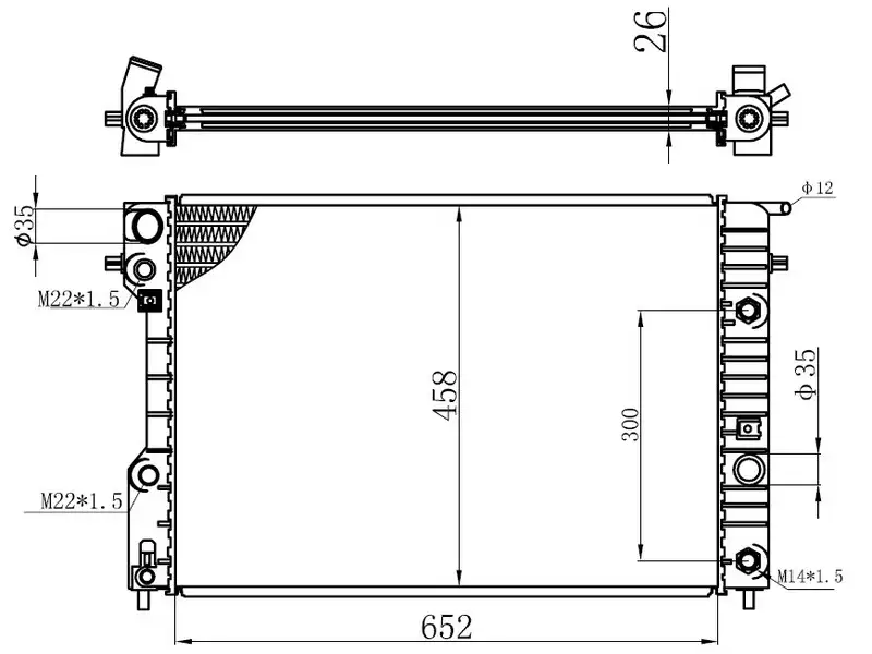 ORIS BOP130026 Radyatör resmi