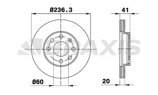 BRAXIS AE0032 Ön Fren Diski resmi
