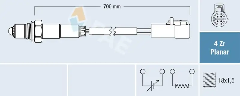 FAE 77615 Oksijen Sensörü resmi