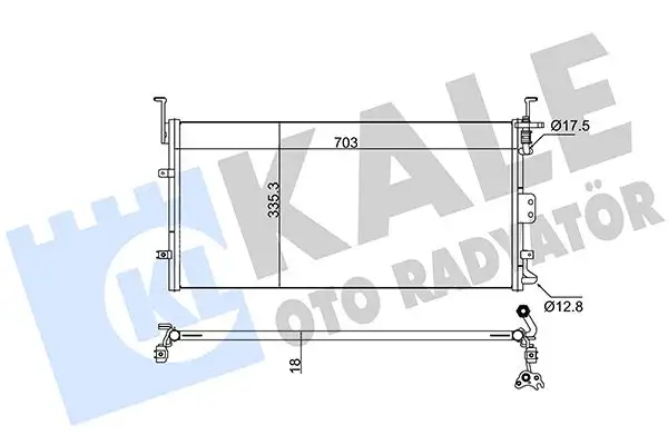KALE 345230 Klima Radyatörü 9760638002 resmi