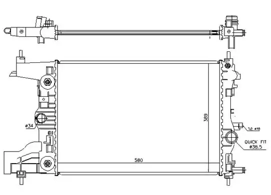 ORIS BOP544026 Radyatör 1300300 resmi