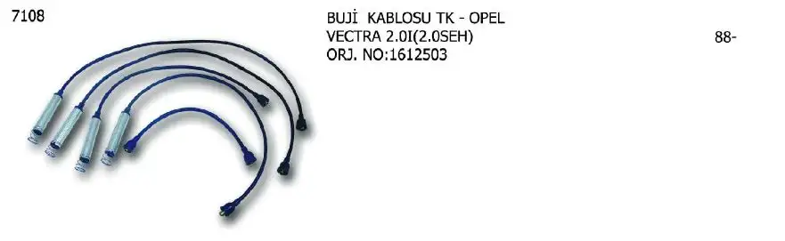 ÜNÜVAR 7108 Buji Kablosu 1612503 resmi