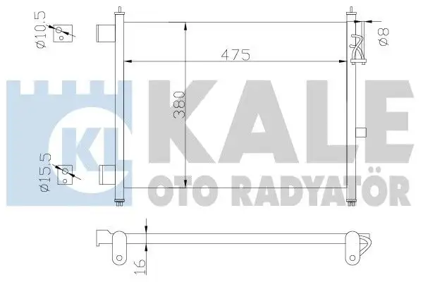 KALE 342435 Klima Radyatörü 921101HC0A resmi