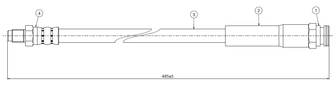CAVO C800479A Ön Fren Hortumu 1311401080 resmi