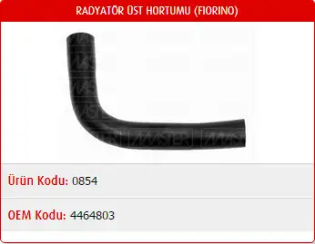 MASTER M0854 Radyatör Üst Hortumu 4464803 resmi