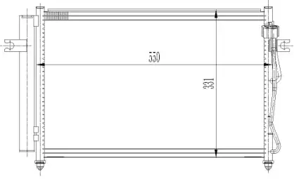 ORIS CHY772016 Klima Radyatörü 976061C200 resmi
