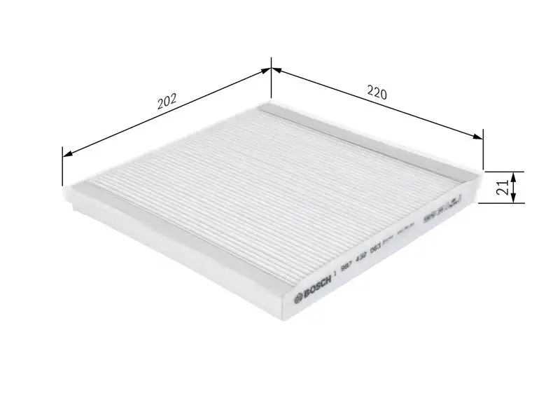 BOSCH 1987432063 Polen Filtresi 31369416 resmi