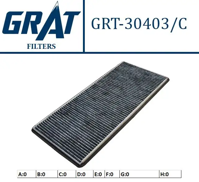 GRAT 30403C Polen Filtresi (Karbonlu) 224085 resmi
