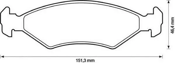 MGA 55378 Ön Fren Balatası 0K20A3323Z resmi