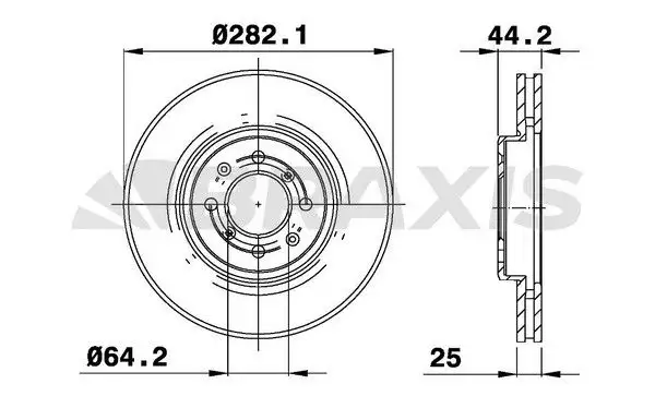 BRAXIS AE0781 Ön Fren Diski SDB000440 resmi