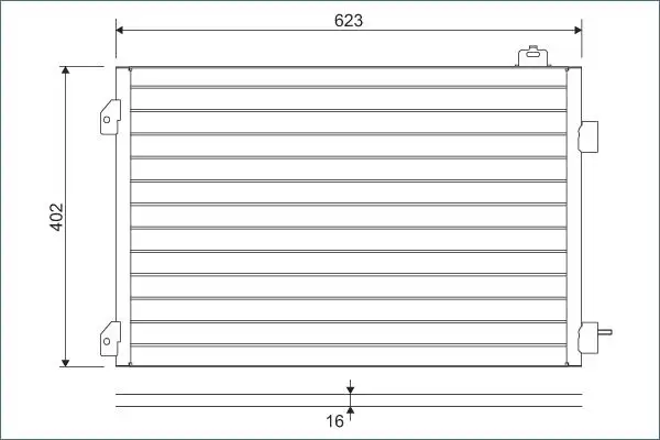 VALEO 817646 Klima Radyatörü 8200742595 resmi