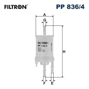 FILTRON PP836/4 Yakıt Filtresi 6Q0201051C resmi