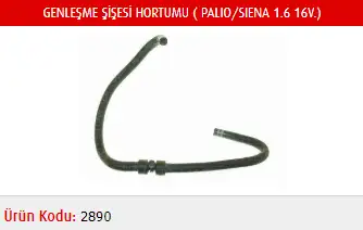 MASTER M2890 Yedek Su Deposu Hortumu 46552140 resmi