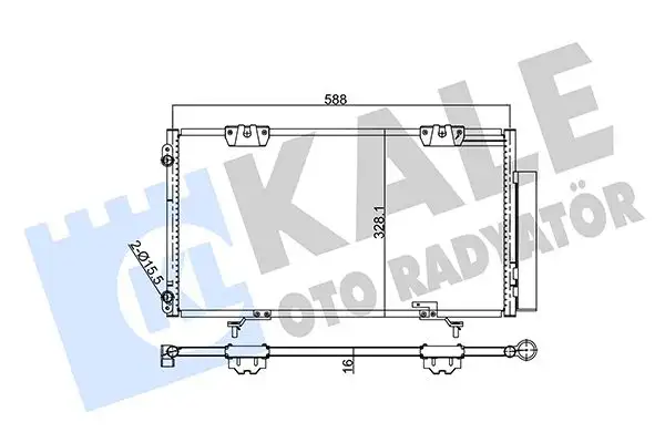 KALE 345580 Klima Radyatörü 8845005070 resmi