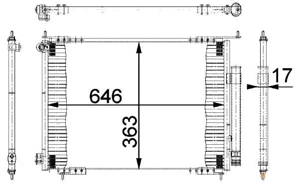 MGA 82190 Klima Radyatörü 80110S9A003 resmi