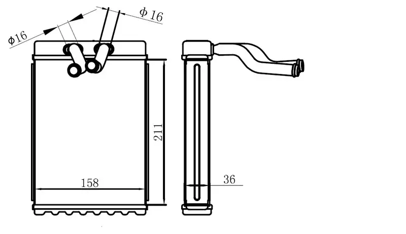 ORIS KHY008036 Kalorifer Radyatörü 970234A000 resmi