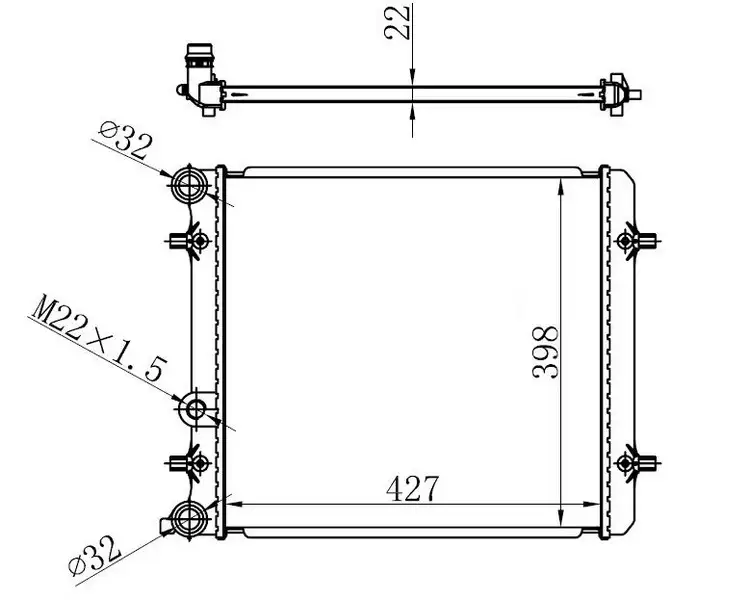 ORIS BVW501022 Radyatör resmi