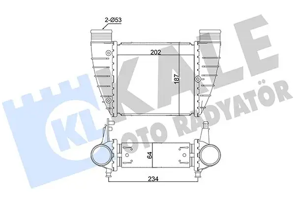 KALE 352370 Turbo Radyatörü 8E0145806Q resmi
