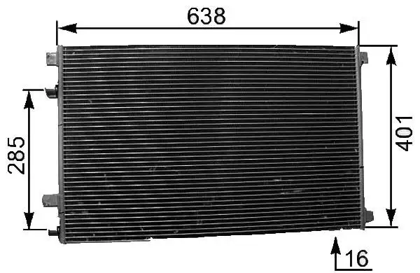 MGA 82700 Klima Radyatörü 8200223000 resmi