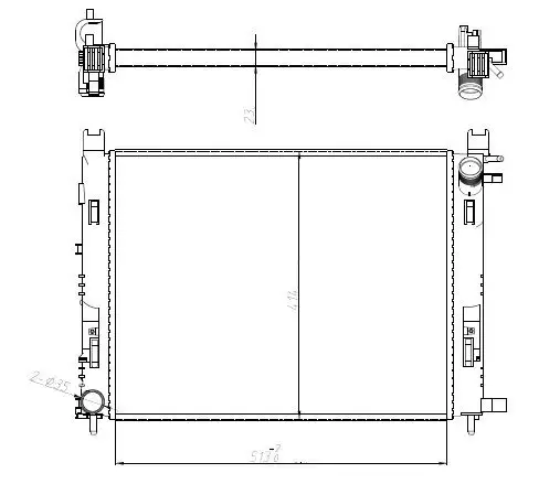MGA 80437 Radyatör 214107326R resmi
