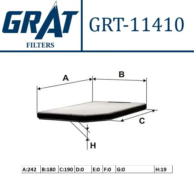 GRAT 11410 Polen Filtresi 7700834816 resmi