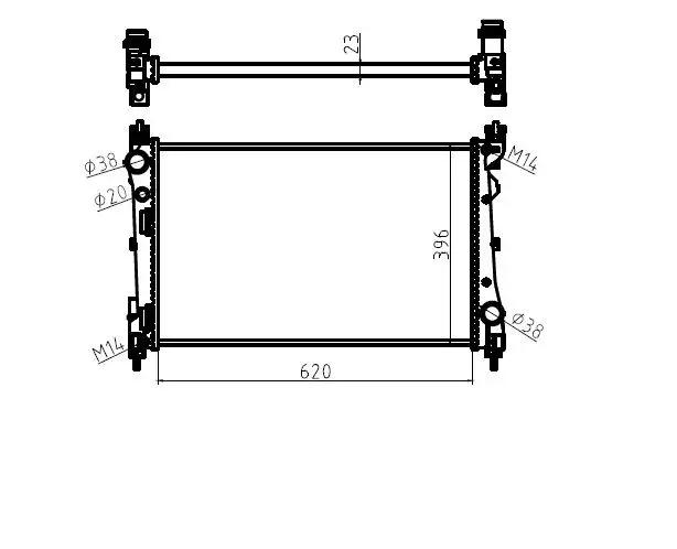 MGA 80445 Radyatör 51897080 resmi