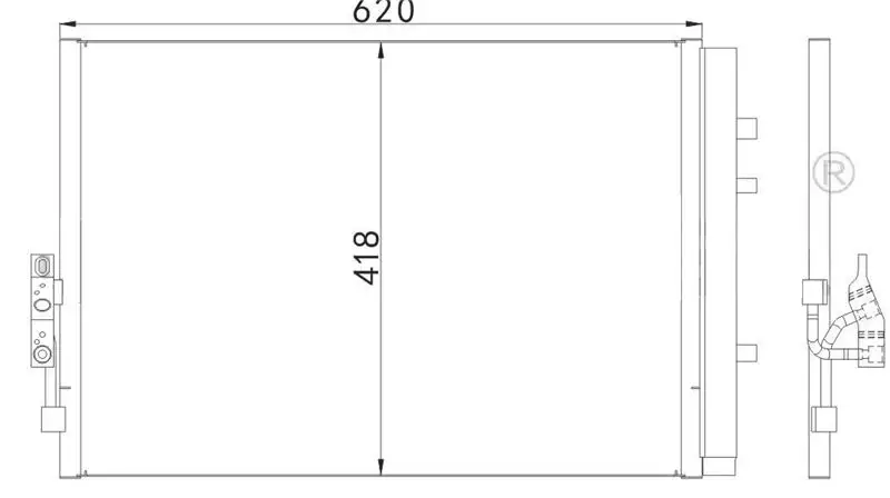 MGA 82391 Klima Radyatörü 64539216144 resmi