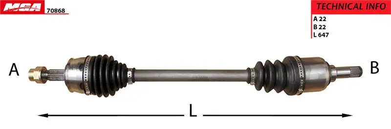 MGA 70868 Ön Aks (Sol) 55700562 resmi