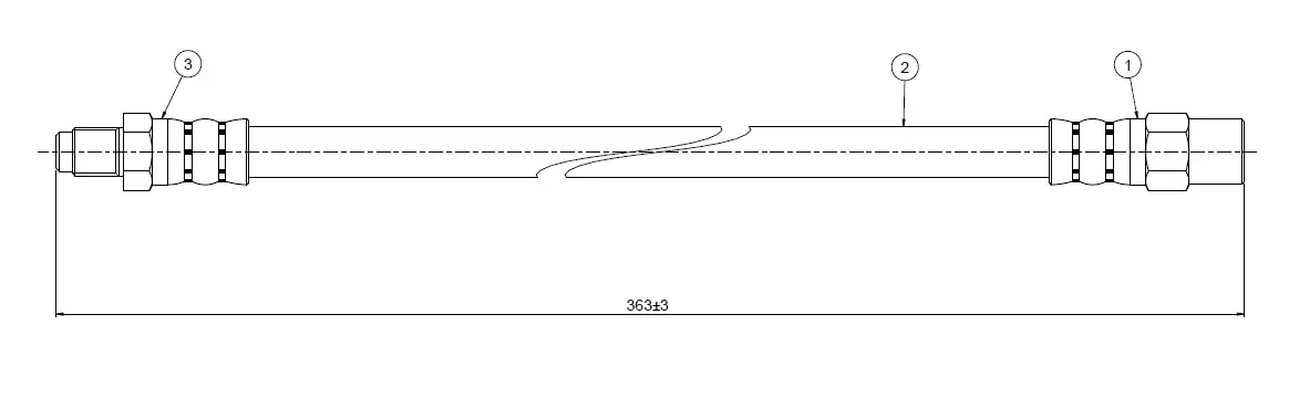 CAVO C800461A Ön Fren Hortumu 35468131 resmi