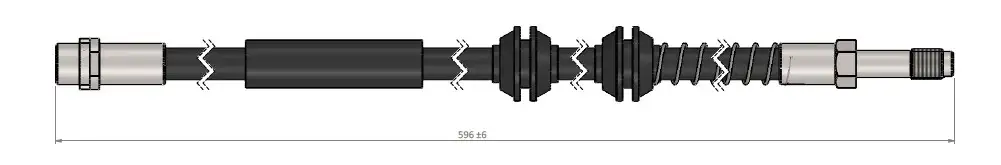 CAVO C900647A Ön Fren Hortumu 7H8611701 resmi