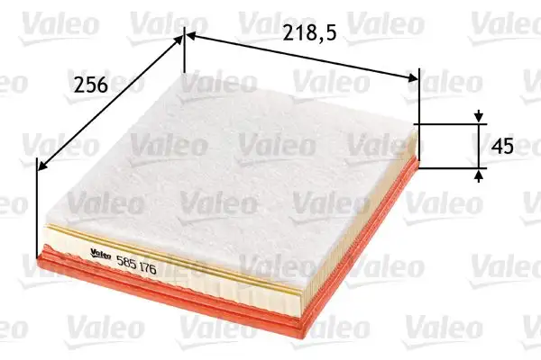 VALEO 585176 Hava Filtresi XS5X9601DA resmi