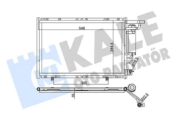 KALE 342520 Klima Radyatörü resmi