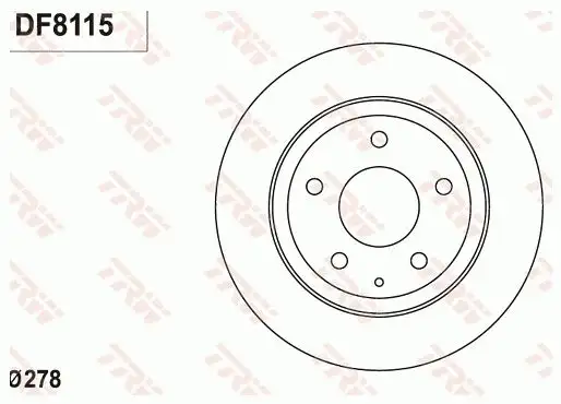 TRW DF8115 Arka Fren Diski GHT226251A resmi