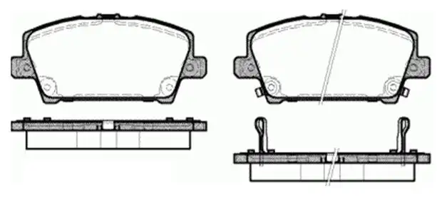 MGA 55322 Ön Fren Balatası 45022SMGE01 resmi