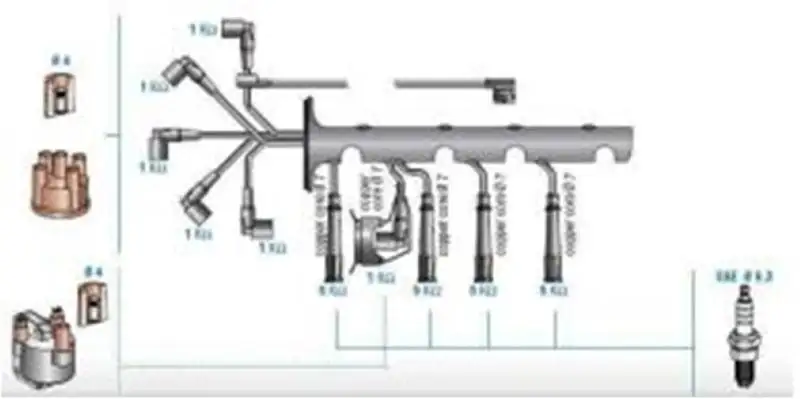 DODUCO 7834 Buji Kablosu resmi