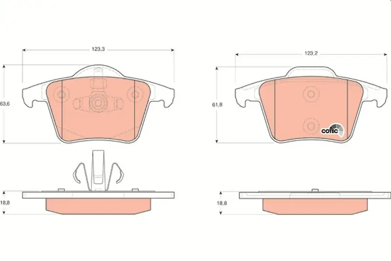 TRW GDB1566 Arka Fren Balatası resmi