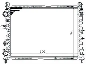 MGA 80104 Radyatör 7641779 resmi