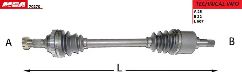 MGA 70270 Ön Aks (Sol) 32723G resmi