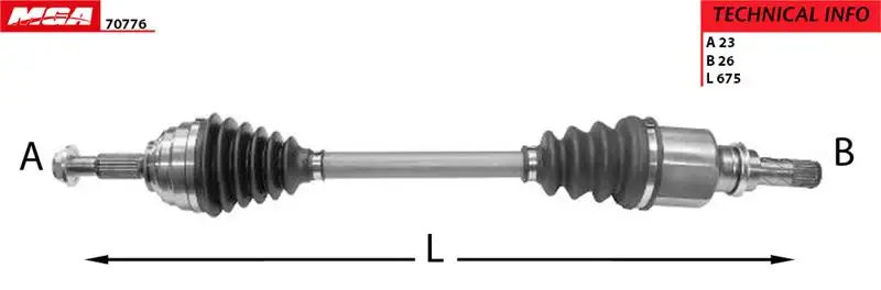 MGA 70776 Ön Aks (Sol) 8200356803 resmi