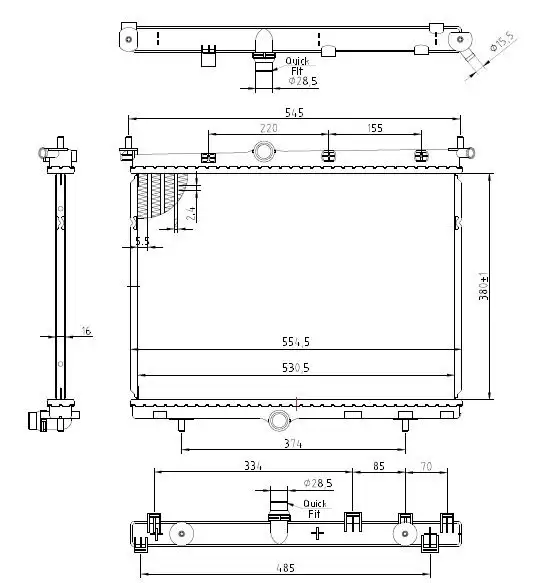 MGA 80813 Radyatör 9827174680 resmi