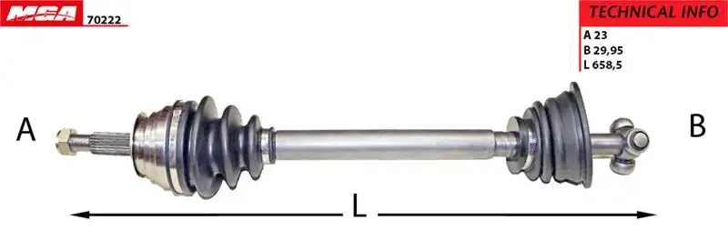 MGA 70222 Ön Aks (Sol) 7701470699 resmi