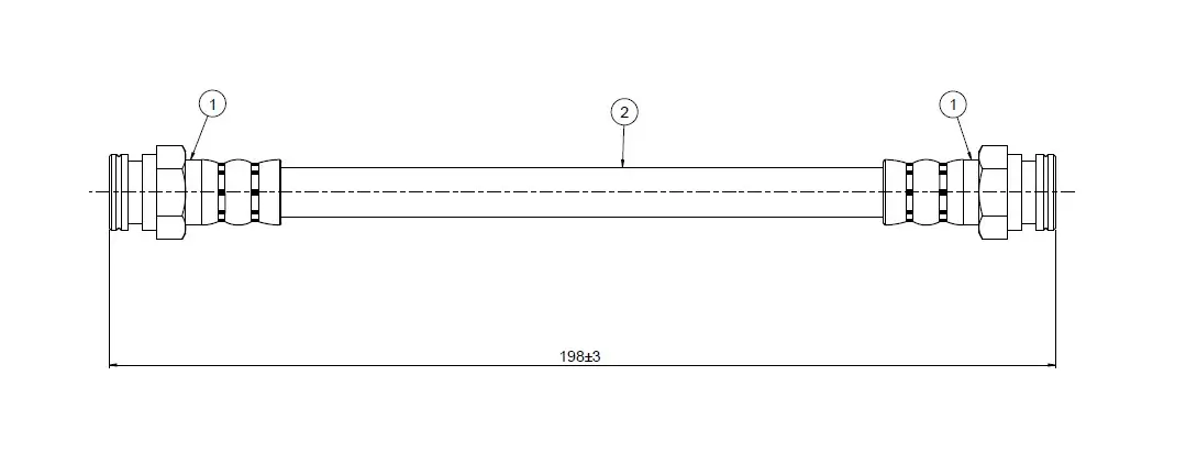 CAVO C800679A Arka Fren Hortumu 45652040 resmi