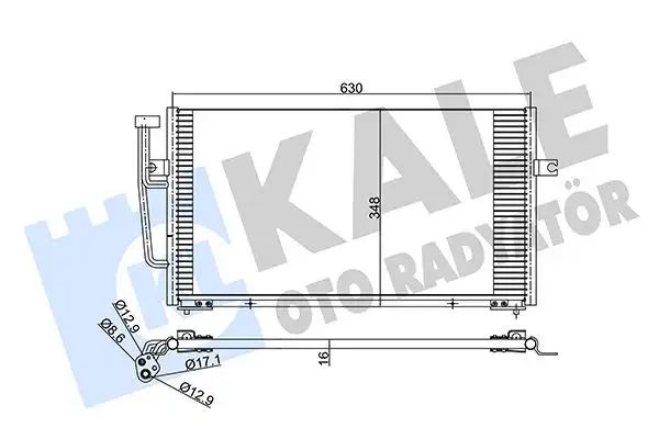 KALE 390400 Klima Radyatörü 4945635 resmi