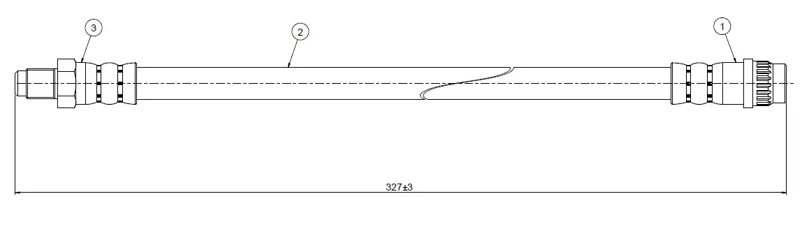 CAVO C800474A Ön Fren Hortumu resmi