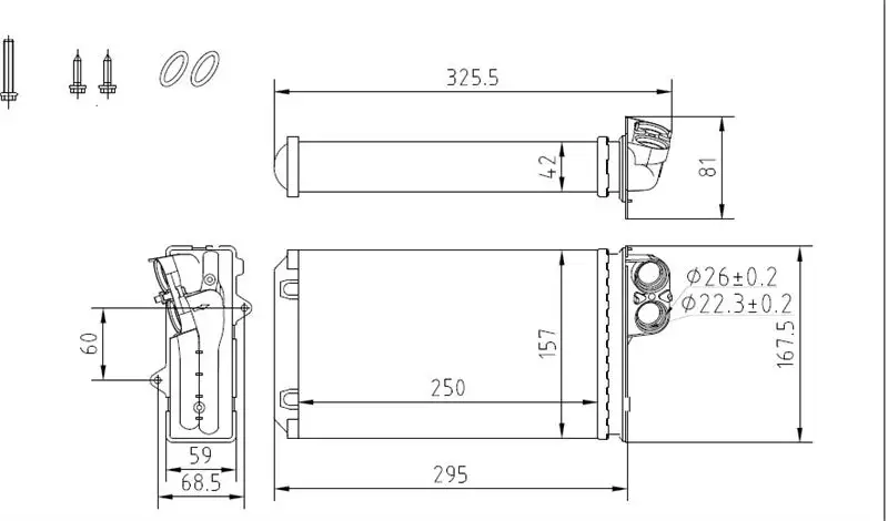 MGA 81113 Kalorifer Radyatörü 6448G9 resmi