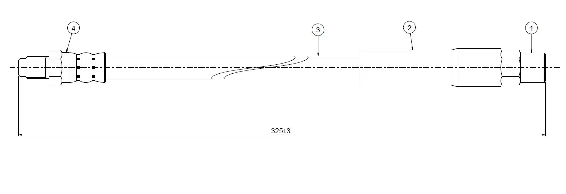 CAVO C800095C Ön Fren Hortumu 3432115432 resmi