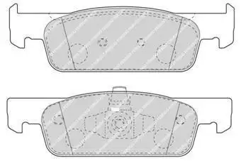 FERODO FDB4615W Ön Fren Balatası resmi
