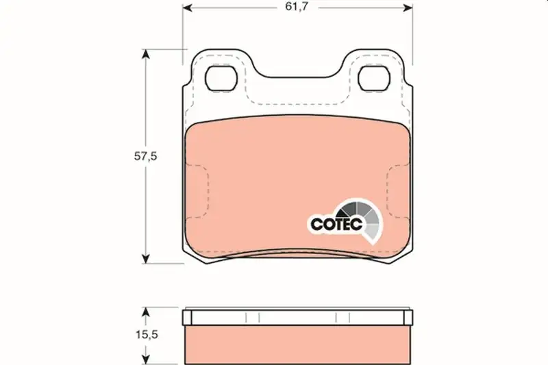 TRW GDB952 Arka Fren Balatası resmi